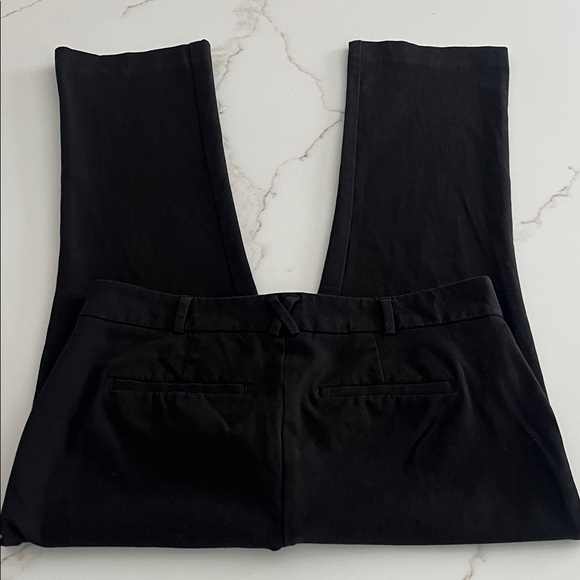 Maeve by Anthropologie Essential Kick Flare Crop Black Pants Sz 8 - Picture 12 of 14